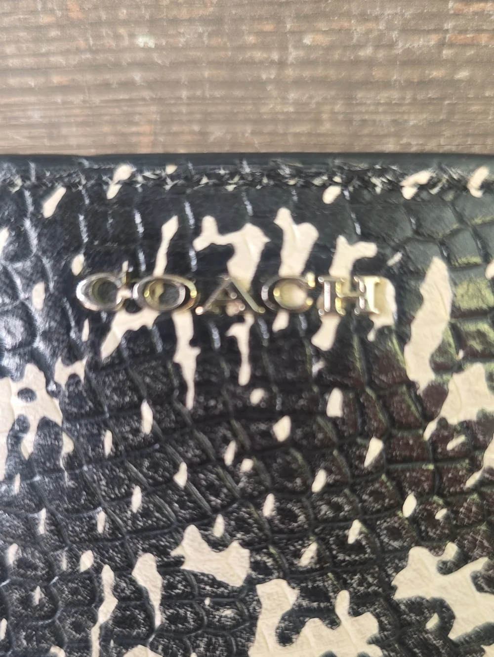 Coach Ltd Ed Exotic Python Leather Wallet